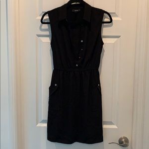 Alfani button down black dress Size 6P
